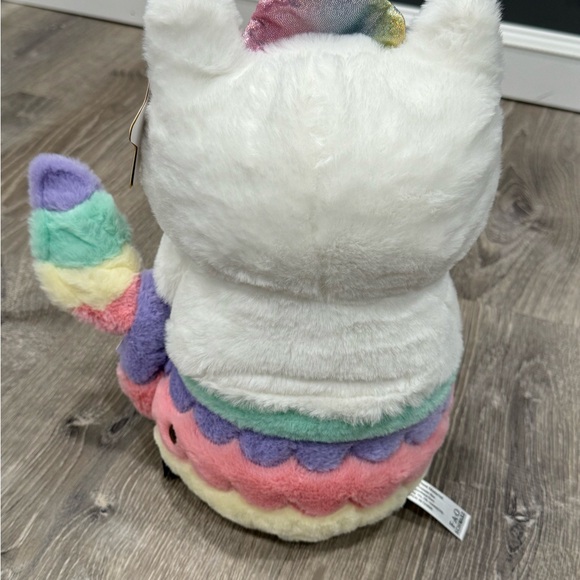 New Glow Brights Plush Cat Pastel Rainbow FAO Schwartz J46 - Picture 4 of 4